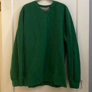 IZOD green sweatshirt soft , size xl